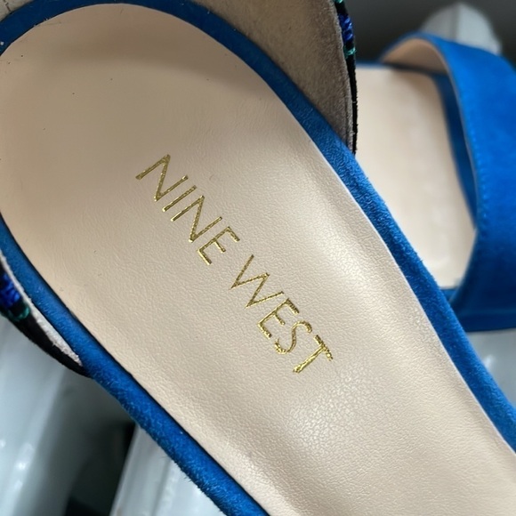 Nine West Dempsey Blue/Multicolor Heels - Picture 3 of 5